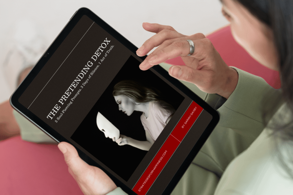 The Pretending Detox ebook on tablet